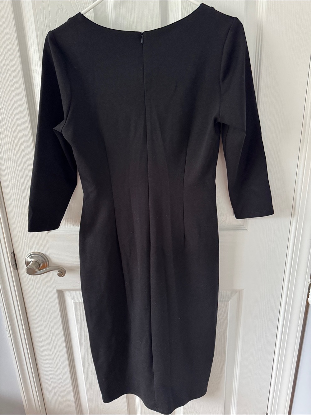 New York & Company Black Lace-Up Midi Dress - Picture 7 of 7